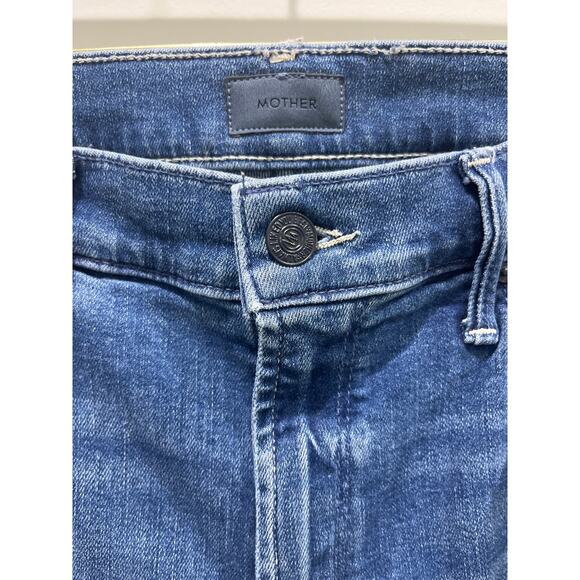 MOTHER Denim The Mid Rise Dazzler Ankle Jeans in Wish On A Star Sz 32 - Picture 4 of 11
